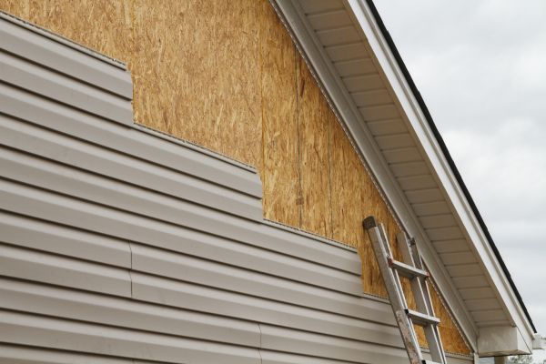 Grey Vinyl Siding Installation in Dayton