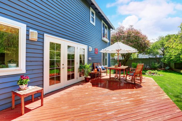 Blue Siding Installation in Dayton